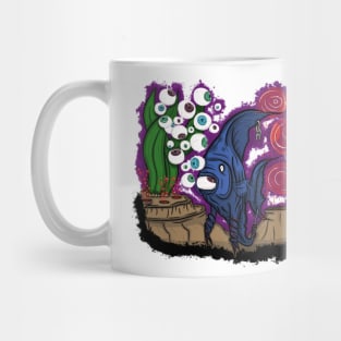 FISH in deep black water Mug